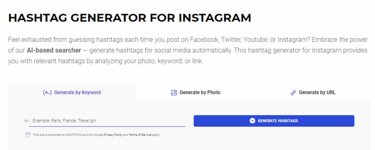 Ingramer Hashtag generator