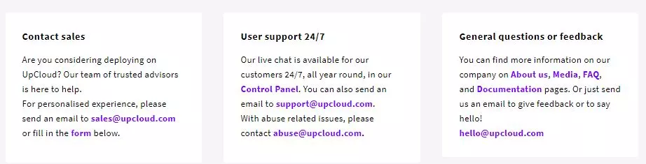 UpCloud Support