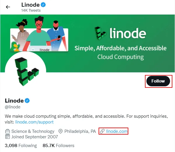 Linode Twitter Group