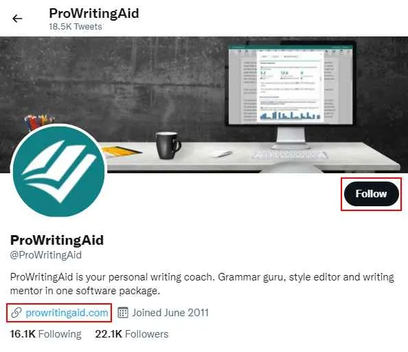 ProWritingAid Twitter Group