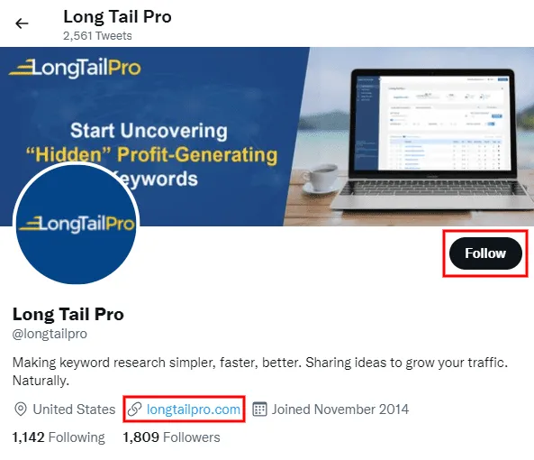 Long Tail Pro Twitter Group
