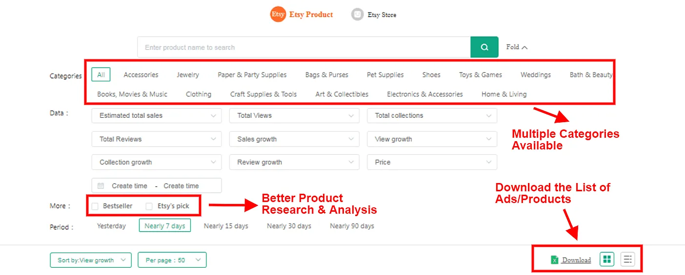 Etsy Product Research
