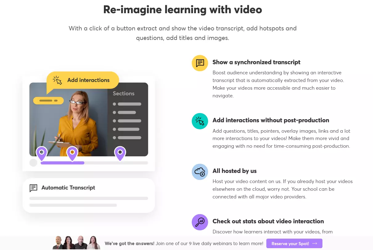 Interactive Videos - LearnWorlds Features