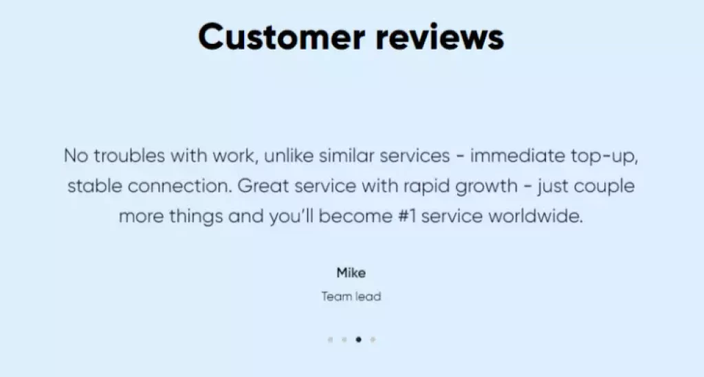 Customer review myBroCard
