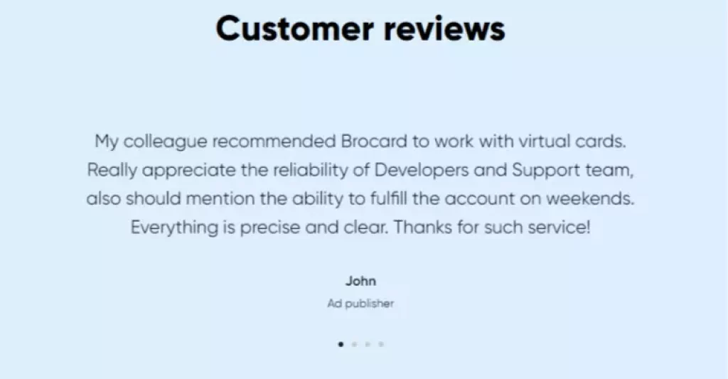 Brocard customer review