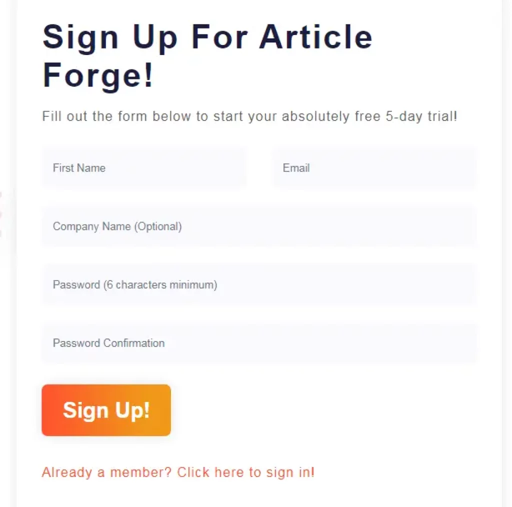 Article Forge Free Trial Discount Offer