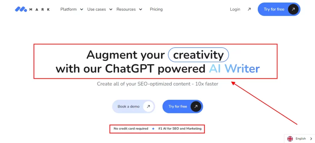 ChatGPT powered AI Writer - Mark Copy