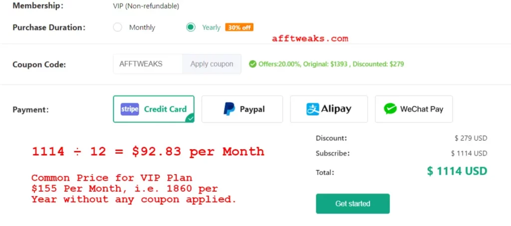PiPiADS Coupon for VIP Plan