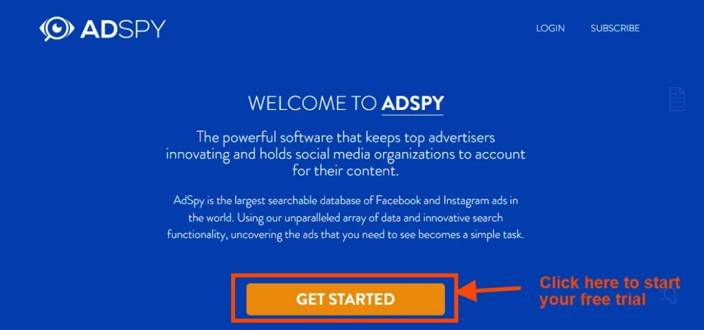 Signing Up for AdSpy Free Trial