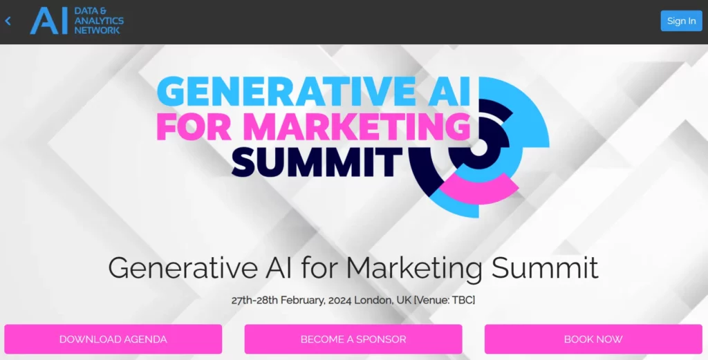 Generative AI for Marketing Summit